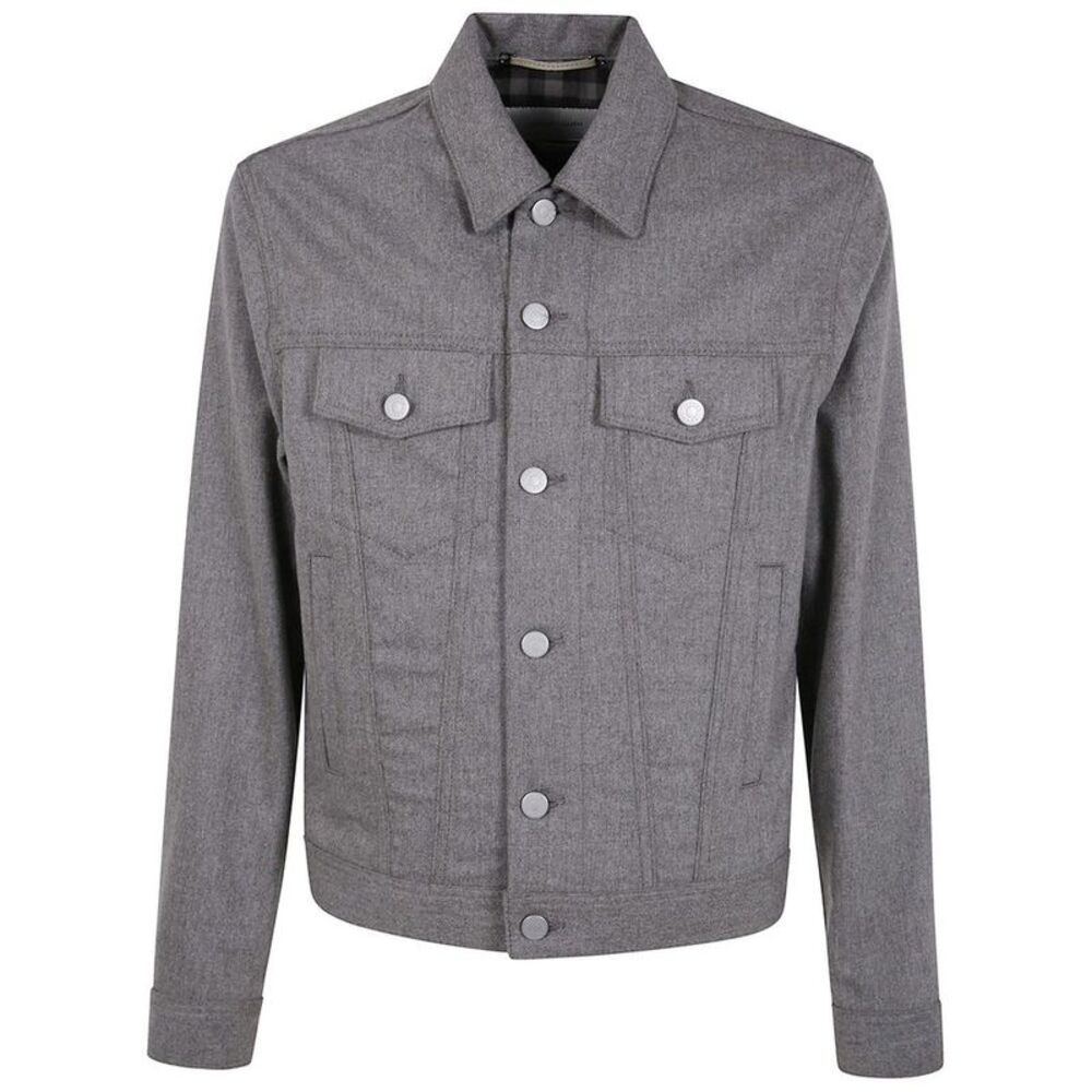 JACOB COHEN Men's Classic Button-Front Denim Jacket Men GREY Outerwear